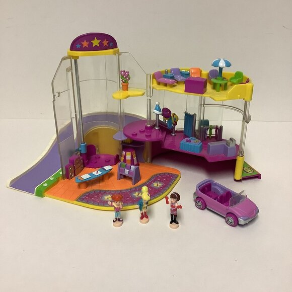Vintage Polly Pocket Polly & the Pops Music Mall 1999 Bluebird Complete w/Dolls - Picture 1 of 16